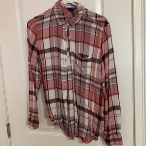 Plaid button up shirt
